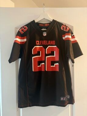 Cleveland Browns #22 Jersey Jabril Peppers Brown & Orange